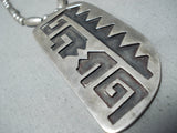 Sensational Vintage Navajo Sterling Silver Necklace Native American Old-Nativo Arts