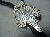 Exceptional Navajo Sterling Silver Horny Toad Bolo Native American-Nativo Arts