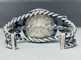 One Of The Best Coiled Coin Vintage Native American Navajo Sterling Silver Bracelet-Nativo Arts