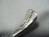 Authentic Wire Orville Tsinnie Vintage Native American Navajo Sterling Silver Bracelet-Nativo Arts