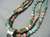 Native American Important Dan Coriz Santo Domingo Turquoise Sterling Silver Inlay Necklace-Nativo Arts