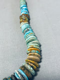 Native American 86 Grams Vintage Santo Domingo Royston Turquoise Sterling Silver Necklace-Nativo Arts