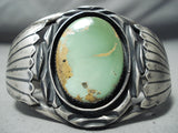 One Of The Best Vintage Native American Navajo Royston Turquoise Flank Sterling Silver Bracelet-Nativo Arts