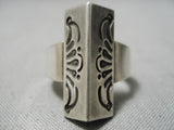Amazing Sandy Smith Navajo Sterling Silver Native American Ring-Nativo Arts
