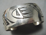 Marvelous Vintage Hopi Sterling Silver Bracelet Native American-Nativo Arts