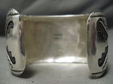 One Of Biggest Vintage Native American Navajo Thomas Singer Turquoise Sterling Silver Bracelet-Nativo Arts