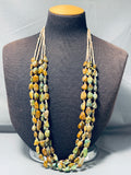Native American One Of The Best Vintage Santo Domingo Green Turquoise Heishi Necklace-Nativo Arts