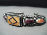 Important Vintage Native American Navajo Ray Tracey Coiled Sterling Silver Bracelet-Nativo Arts