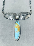 Captivating San Felipe 8 Turquoise Sterling Silver Necklace-Nativo Arts