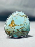 Magnificent San Felipe #8 Turquoise Mine Sterling Silver Ring-Nativo Arts