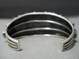 Important Vintage Native American Navajo Verdy Jake Blue Turquoise Sterling Silver Bracelet-Nativo Arts