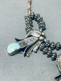 Choker Style Detailed Vintage Native American Navajo Turquoise Heishi Sterling Silver Necklace-Nativo Arts