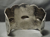 One Of The Best Early Vintage Native American Navajo Coin Silver Repoussed Bracelet Cuff-Nativo Arts