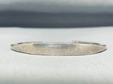 Very Important Wes Willie Award Winning Vintage Native American Navajo Sterling Silver Bracelet-Nativo Arts