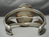 Important Vintage Native American Navajo Lander Blue Turquoise Sterling Silver Bracelet-Nativo Arts