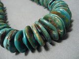 Outstanding Vintage Native American Navajo Royston Turquoise Sterling Silver Necklace-Nativo Arts