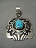 Authentic Vintage Native American Navajo Thomas Singer Sterling Silver Pendant-Nativo Arts