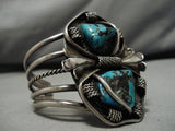Astonishing Vintage Navajo Sterling Silver Native American Bracelet Old Cuff-Nativo Arts