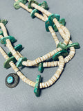 Native American Opulent Vintage Santo Domingo Royston Turquoise Sterling Silver Necklace-Nativo Arts