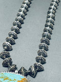 The Best Bead San Felipe Turquoise Sterling Silver Necklace-Nativo Arts