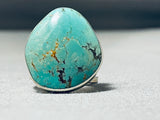 Awesome San Felipe Royston Turquoise Sterling Silver Ring Jake Froncosa Signed-Nativo Arts