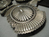 Very Important Vintage Native American Navajo Bruce Morgan Sterling Silver Concho Belt-Nativo Arts
