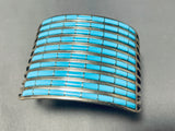Native American 10 Story Vintage Zuni Turquoise Sterling Silver Bracelet-Nativo Arts