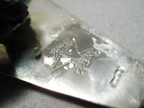 Native American Important Santo Domingo Turquoise Coral Sterling Silver Bolo Tie-Nativo Arts