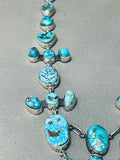 The Best Federico Jimenez Turquoise Sterling Silver Drop Necklace-Nativo Arts