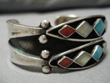 Museum Vintage Zuni Native American Navajo Janice Etsate Turquoise Sterling Silver Bracelet-Nativo Arts