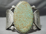 One Of Craziest Native American Tight Spider Turquoise Sterling Silver Bracelet-Nativo Arts