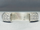 Extreme Intricacy Vintage Native American Navajo Turquoise Sterling Silver Bracelet-Nativo Arts
