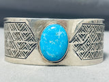 Family Of Teepees Vintage Native American Navajo Turquoise Sterling Silver Bracelet-Nativo Arts