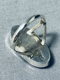 Detailed Monument Valley Native American Navajo Turquoise Agate Sterling Silver Ring-Nativo Arts
