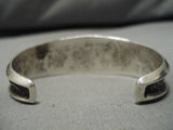 One Of The Best Tufa Cast Artist Native American Navajo Turquoise Sterling Silver Bracelet-Nativo Arts