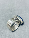 Native American Important Vintage Ben Begaye (d) Lapis Sterling Silver Ring-Nativo Arts