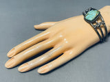 Important Vintage Native American Navajo Royston Turquoise Sterling Silver Bracelet-Nativo Arts