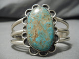 Tremendous Vintage Native American Navajo Royston Turquoise Sterling Silver Bracelet Cuff-Nativo Arts