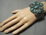 One Of The Best Vintage Native American Navajo Royston Turquoise Sterling Silver Bracelet Old-Nativo Arts