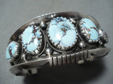 One Of The Finest Ever Native American Navajo Dry Creek Turquoise Sterling Silver Bracelet-Nativo Arts