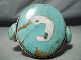 Museum Tadpole Opal Vintage Native American Navajo Royston Turquoise Sterling Silver Bracelet-Nativo Arts
