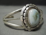 Rare Dry Creek Turquoise Vintage Native American Navajo Sterling Silver Bracelet-Nativo Arts