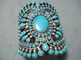 One Of The Best Native American Navajo Turquoise Sterling Silver Bracelet-Nativo Arts