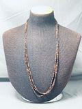 Native American Traditional Longer Vintage Santo Domingo Heishi Necklace-Nativo Arts