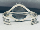 One Of The Most Unique Native American Navajo Spiderweb Turquoise Inlay Sterling Silver Bracelet-Nativo Arts