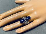 Ben Begaye (d.) Important Native American Navajo Lapis Sterling Silver Ring-Nativo Arts