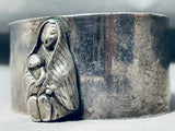 Native American Important Maryanne Padilla Sterling Silver Mary Christian Bracelet-Nativo Arts