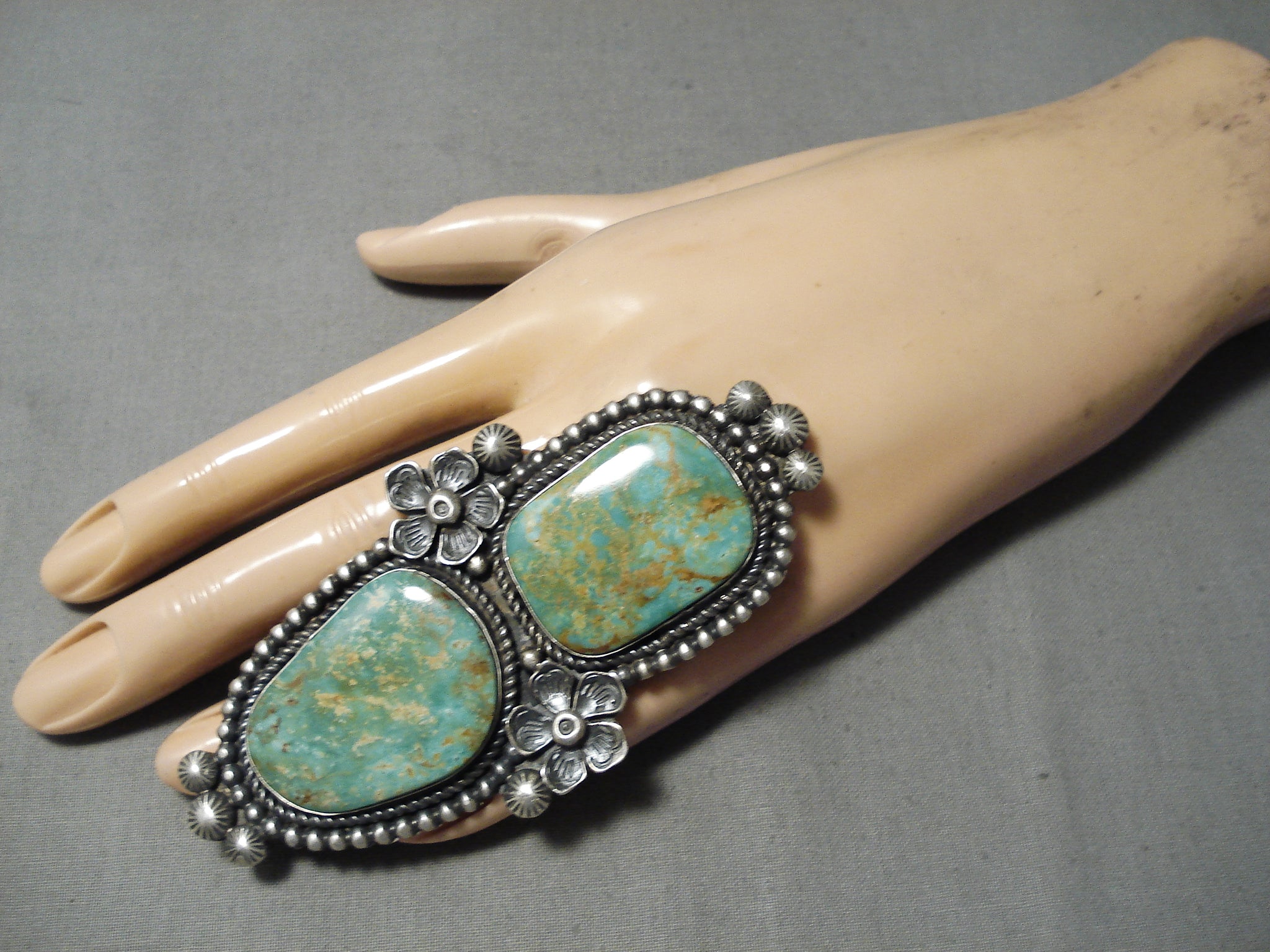 Turquoise slab clearance ring