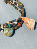 Unforgettable Vintage Native American Navajo Turquoise Sterling Silver Necklace-Nativo Arts