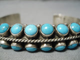 Most Unique Vintage Native American Navajo Ben Begaye Turquoise Sterling Silver Bracelet-Nativo Arts